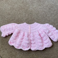 Hand knitted pink for sale  Shipping to Ireland