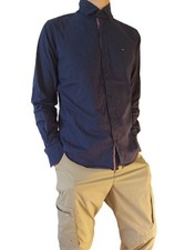 Używany, Tommy Hilfiger Granatowa koszula męska z długim rękawem Slim Casual Chemise Simin T Rozmiar M na sprzedaż  PL