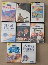 LOTE DE JOGOS SEGA MASTER Global Gladiators RAMBO Monaco GP 2 Thunder Blade CAIXA comprar usado  Enviando para Brazil