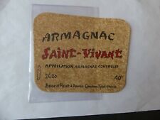 Etiquette alcool armagnac d'occasion  Villemomble
