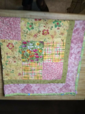 Edredom reversível floral exterior 100% algodão bebê menina vintage sem marca comprar usado  Enviando para Brazil