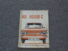 Nsu 1000c owners for sale  UK