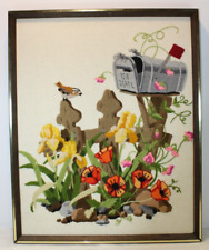 Vtg framed embroidery for sale  Estherville