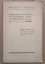 Programma scolastico paleograf usato  Italia
