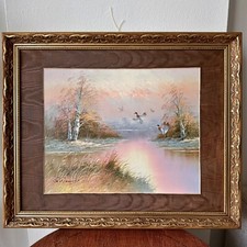 Vintage framed landscape for sale  Miami Beach