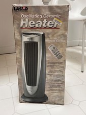 Aquecedor de torre de cerâmica oscilante cinza prata LASKO 5540 com REMOTO comprar usado  Enviando para Brazil