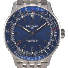 desconto com papel BREITLING Navitimer41 A17329 relógio masculino mostrador azul R#138369 comprar usado  Enviando para Brazil