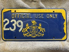 Pennsylvania license plate for sale  Benton