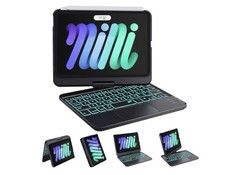Capa teclado para iPad mini 7 A17 Pro (2024) Mini 6 (2021) 8,3" 360° rotação toque comprar usado Capa teclado para iPad mini 7 A17 Pro (2024) Mini 6 (2021) 8,3" 360° rotação toque comprar usado  Enviando para Brazil