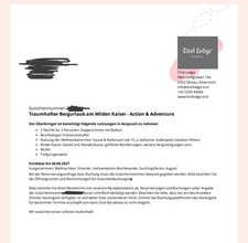 Hotelgutschein traumhafter ber gebraucht kaufen  Langdorf