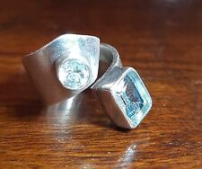 Anello argento acqua usato  Latina
