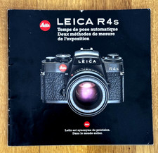 Leica r4s catalogue d'occasion  Paris XIV