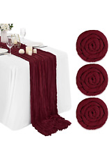 Burgundy cheesecloth table for sale  Kissimmee