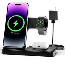 Usado, Carregador sem fio estação de carregamento para iPhone: suporte para carregador 3 em 1 vários dispositivos comprar usado  Enviando para Brazil