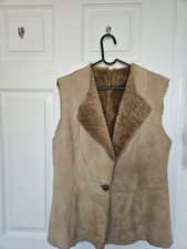 Real sheepskin gilet for sale  PORTSMOUTH