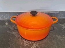 Creuset volcanic orange for sale  LOWESTOFT