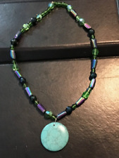 Collana vetro colorato usato  Italia