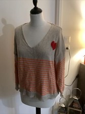 Pull marinière orange d'occasion  Andeville