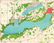 1960 map lake for sale  Saint Augustine