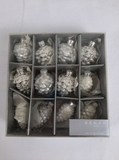 Glass christmas baubles for sale  PORTSMOUTH