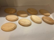 9 bases de madeira de pinho para projetos de artesanato, 5 5/8" x 3 6/8" e quase 3/4" de altura comprar usado  Enviando para Brazil
