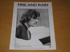 FIRE AND RAIN - JAMES TAYLOR - ORIGINAL UK SHEET MUSIC  comprar usado  Enviando para Brazil