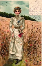 Dame kornfeld mohnblumen gebraucht kaufen  Brachttal