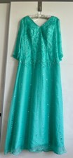 Abendkleid türkis wadenlang gebraucht kaufen  Bochum