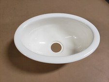 Usado, Pia de plástico branca SSI PARA RV/BARCO, OVAL 13’’ X 9’’ X 5’’ comprar usado  Enviando para Brazil