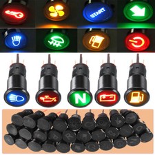 8/10/12/16mm  Spia Led Luce Metallo Simbolo Lampada Indicatore Pannello 12V/36V comprar usado  Enviando para Brazil