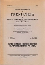 Rivista sperimentale freniatri usato  Italia