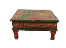 deslumbrante mesa baixa pequena madeira pintada à mão antiga celeiro de frutas estilo fazenda lo comprar usado  Enviando para Brazil