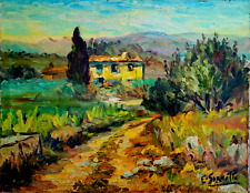 Tableau signé paysage d'occasion  France