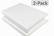 Placa de tampar UPVC branca 2m 9mm pacote com 2 – tampa de acabamento de peitoril de janela revestimento de PVC comprar usado  Enviando para Brazil