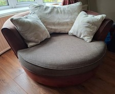 brown cuddle chair for sale  FOLKESTONE