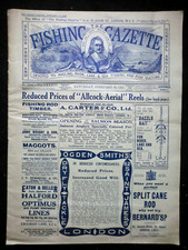 Fishing gazette vintage for sale  NORWICH