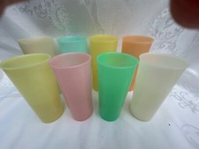Conjunto Antigo 8 Copos Tupperware Pastel Alto 4 #107 + 4 #115 Copos MCM comprar usado  Enviando para Brazil