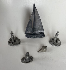 Pewter lighthouse sailboat for sale  Medford