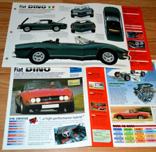 1969 FIAT DINO 2400 ESPECIFICAÇÕES INFORMAÇÕES PÔSTER ORIGINAL FOLHETO VINTAGE 69 comprar usado  Enviando para Brazil