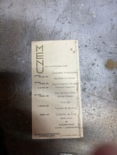 Menu ancien hotel d'occasion  Achicourt