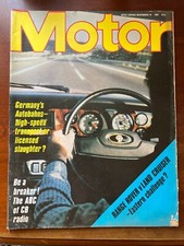 Motor magazine november d'occasion  Le Creusot