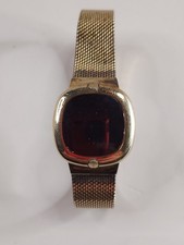 PARA PEÇAS OU REPAROS Relógio Feminino Vintage Pulsar Time Computer Folheado a Ouro 14k comprar usado  Enviando para Brazil