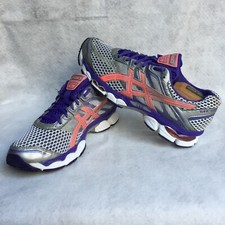 Tênis de corrida Asics Gel-Cumulus 15, feminino 10 (prata/rosa/roxo) comprar usado  Enviando para Brazil