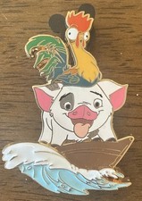 Pin Pua Hei Hei Moana Wave Boat Shanghai Disney Resort LE 500 comprar usado  Enviando para Brazil