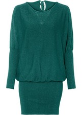 Strickkleid glitzer petrol gebraucht kaufen  Deutschland