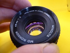 Minolta rokkor 45mm for sale  NORWICH