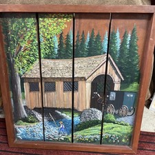 sturdy wood painting for sale  Burton