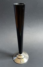 Vaso vintage Art Deco DURA plástico e cromo 9" botão vaso comprar usado  Enviando para Brazil