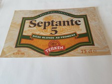 Etiquette bière septante d'occasion  Hazebrouck