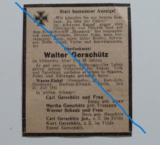 Sterbebild wwii berfunkmaat gebraucht kaufen  Gelsenkirchen